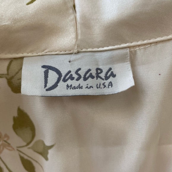 VINTAGE long dress with roses - Picture 6 of 8